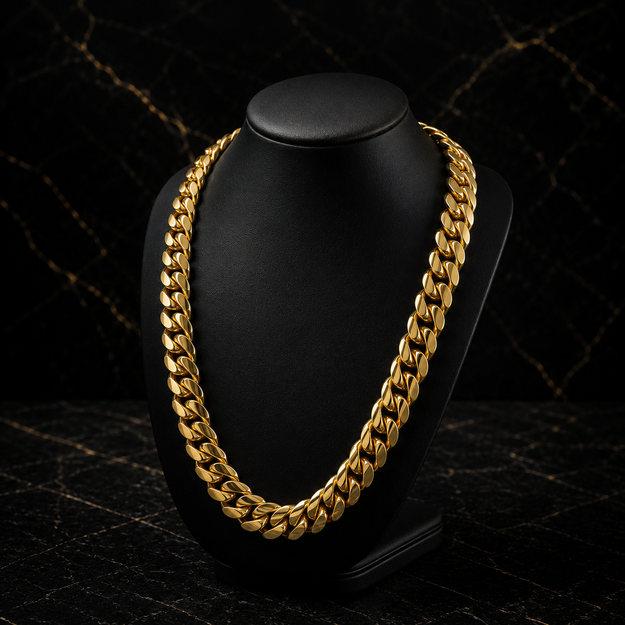 Cuban Link Chain 16mm 14K Gold