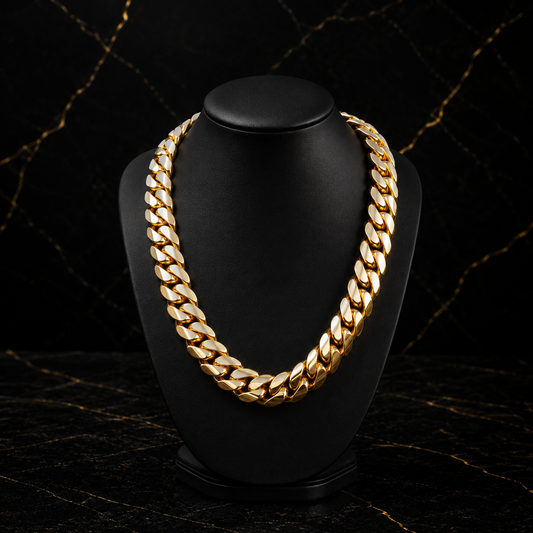 Cuban Link Chain 20mm 14K Gold