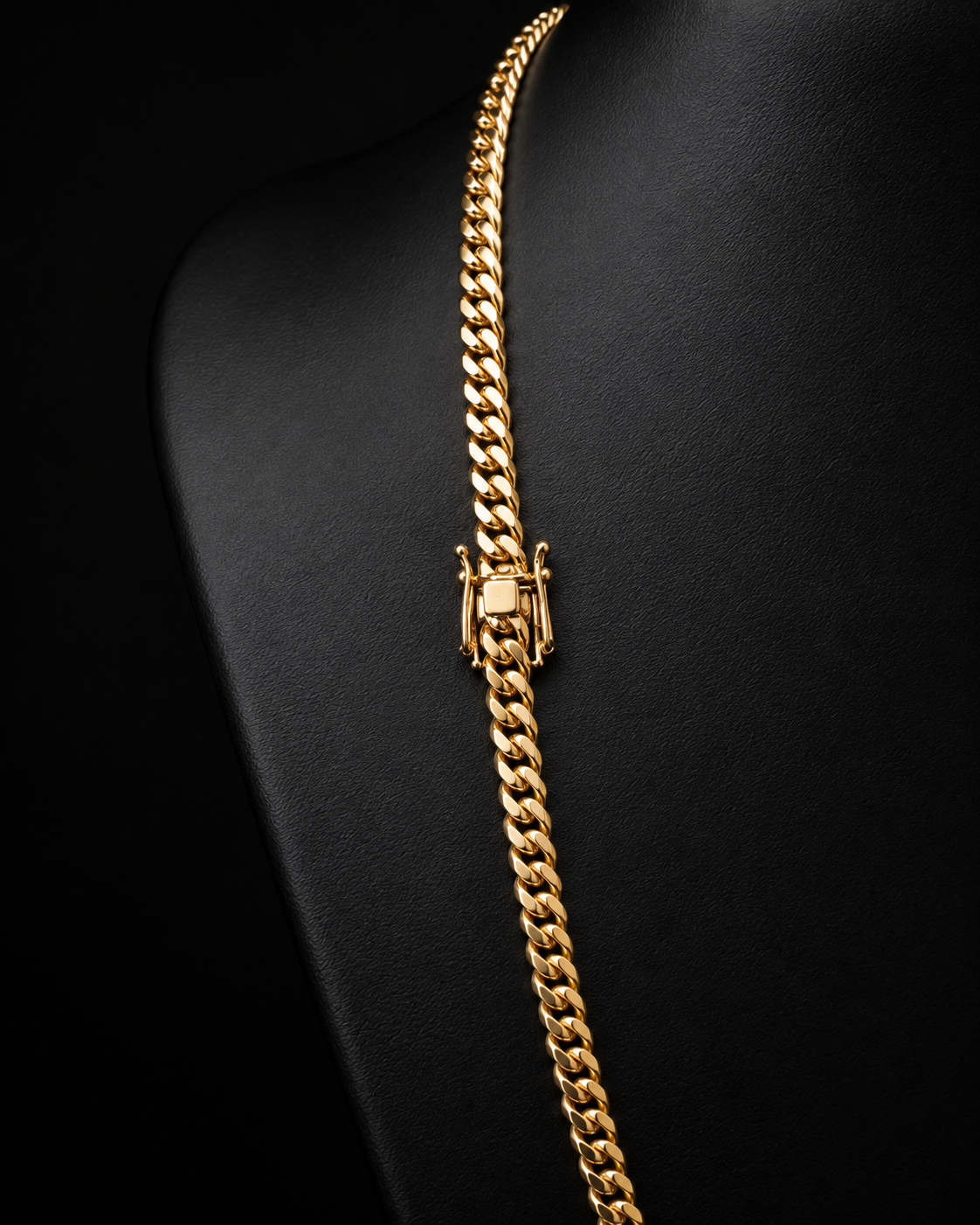 Cuban Link Chain 6mm Gold Over Silver