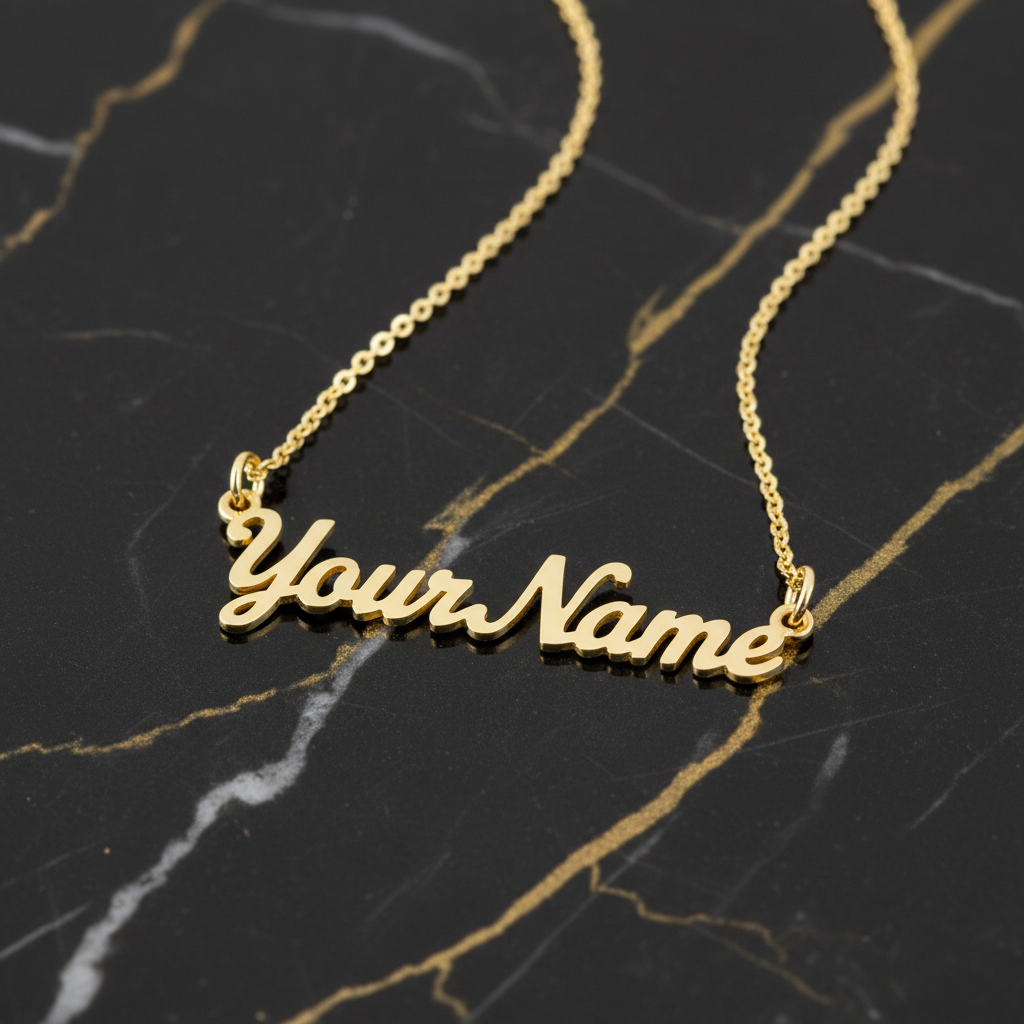 Gold Your Name Pendant