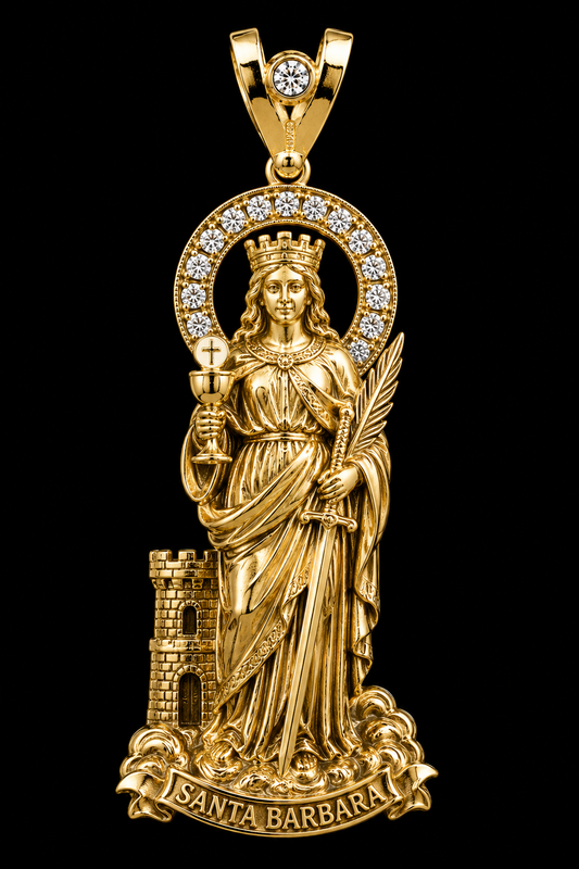 10 k Santa Barbara Pendant